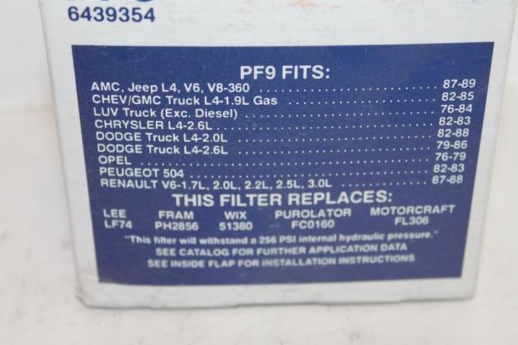 Filtre à huile AC Delco référence PF9