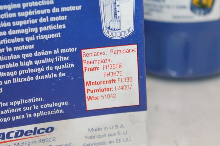 Filtre à huile AC Delco référence PF44