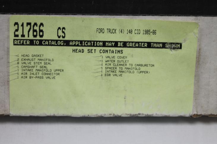 Pochette de joints haut moteur pour Ford Ranger moteur 140 de 1985 a 1986